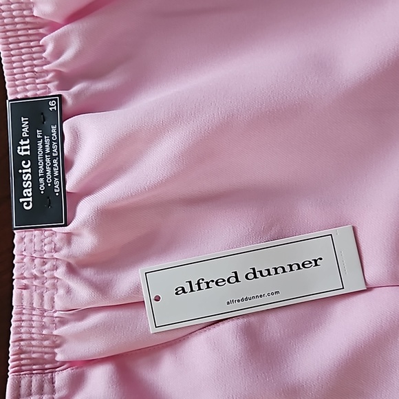 Womens Alfred Dunner Pink Size 16 Classic Pants - Picture 2 of 5